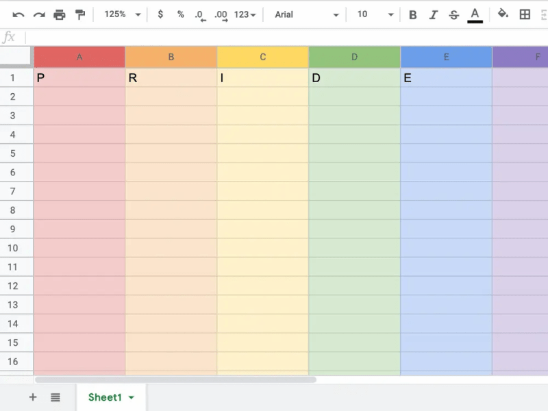 Thumbnail for Google Sheets' Easter Egg Will Make Your Spreadsheets A Rainbow As Quickly As You Can Spell “Pride”